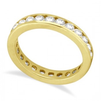 Channel-Set Diamond Eternity Ring Band 14k Yellow Gold (1.50 ct)