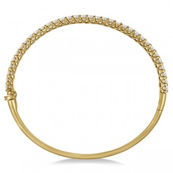 Luxury Stackable Diamond Bangle Bracelet 14k Yellow Gold (4.00ct)