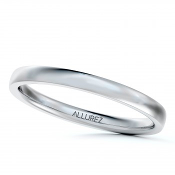 Palladium Wedding Ring Low Dome Comfort Fit (2mm)