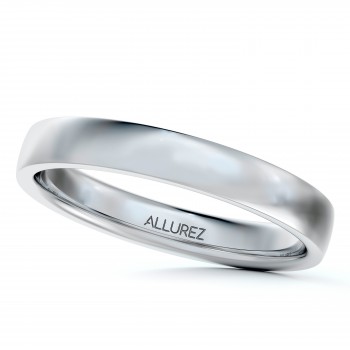 Palladium Wedding Ring Band Low Dome Comfort Fit (3mm)