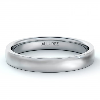 Platinum Wedding Ring Low Dome Comfort Fit (3mm)