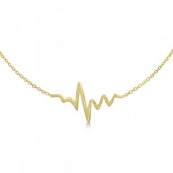 Adjustable Heartbeat Bracelet in 14k Yellow Gold