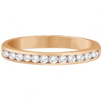 Channel-Set Diamond Ring Band in 14k Rose Gold (0.33ct)