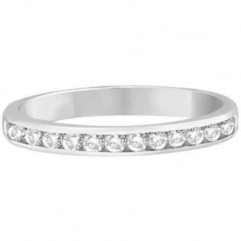 Channel-Set Diamond Ring Band in 14k White Gold (0.33 ctw)