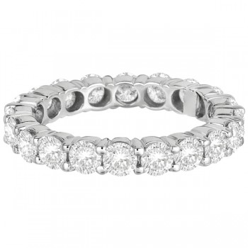 Diamond Eternity Ring Wedding Band 18k White Gold (3.00ct)