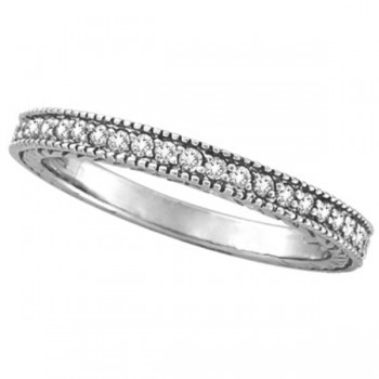 Diamond Wedding Ring Band in 14K White Gold (0.31 ctw)