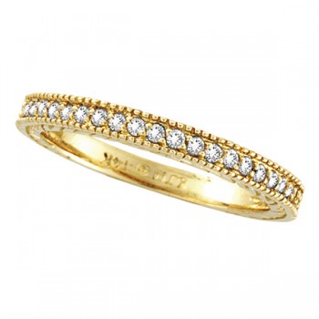 Diamond Wedding Ring Band in 14K Yellow Gold (0.31 ctw)