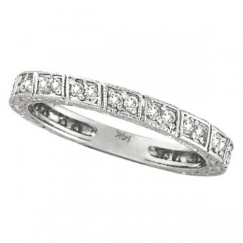 Diamond Stackable Anniversary Band in 14k White Gold (0.33 ctw)