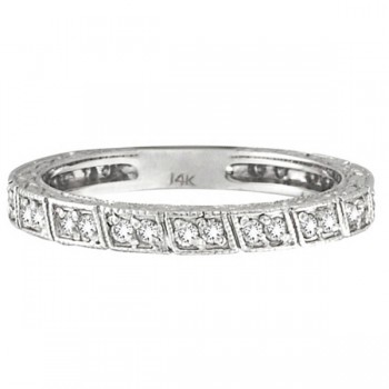 Diamond Stackable Anniversary Band in 14k White Gold (0.33 ctw)