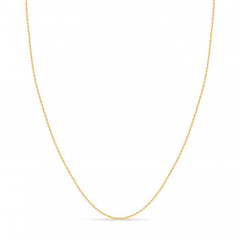Cable Chain Necklace With Lobster Lock 14k Yellow Gold