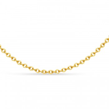 Cable Chain Necklace With Lobster Lock 14k Yellow Gold