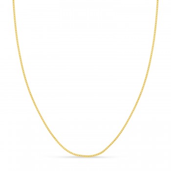 Franco Chain Necklace With Lobster Lock 14k Yellow Gold