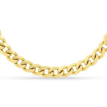 Miami Cuban Chain Necklace 14k Yellow Gold