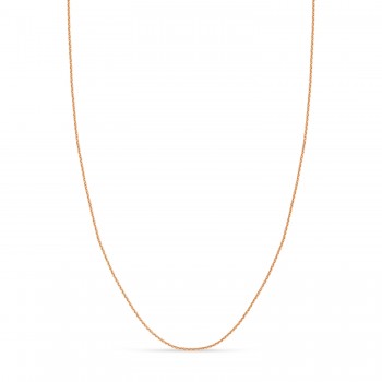 Cable Chain Necklace With Lobster Lock 14k Rose Gold