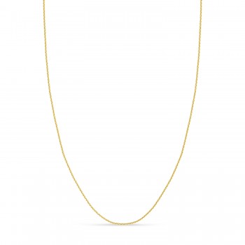 Cable Chain Necklace With Lobster Lock 14k Yellow Gold