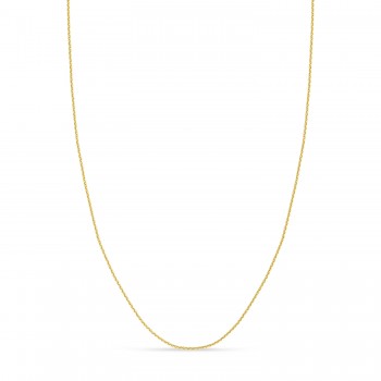Cable Chain Necklace With Lobster Lock 14k Yellow Gold