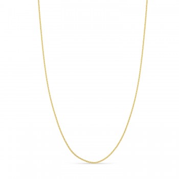 Box Chain Necklace With Lobster Lock 14k Yellow Gold