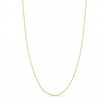 Box Chain Necklace With Lobster Lock 14k Yellow Gold