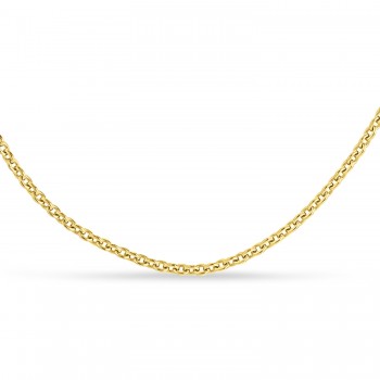 Box Chain Necklace With Lobster Lock 14k Yellow Gold