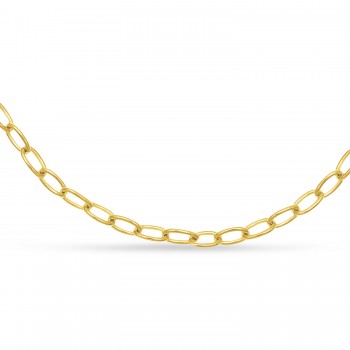 Forzentina Chain Necklace With Lobster Lock 14k Yellow Gold