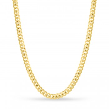 Large Miami Cuban Chain Necklace 14k Yellow Gold