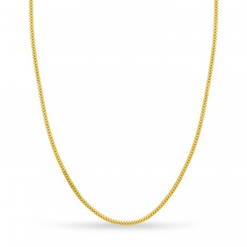 Small Miami Cuban Chain Necklace 14k Yellow Gold