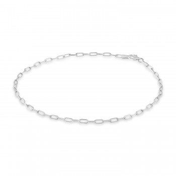 Long Forzentina Chain Necklace 14k White Gold