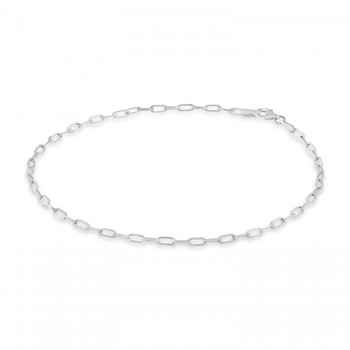 Long Forzentina Chain Necklace 14k White Gold