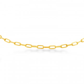 Long Forzentina Chain Necklace 14k Yellow Gold