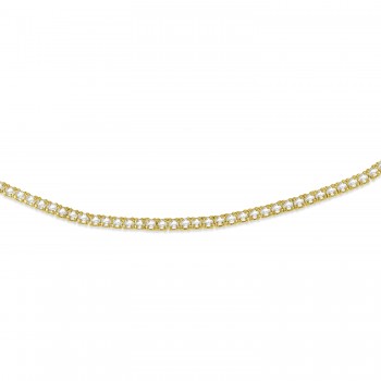 Diamond Tennis Choker Necklace for Women in 14k Yellow Gold (2.00 ctw)