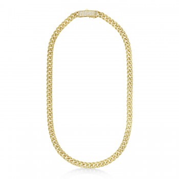 Diamond Miami Cuban Chain Necklace 14k Yellow Gold (6.26ct)