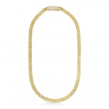 Diamond Miami Cuban Chain Necklace 14k Yellow Gold (7.00ct)