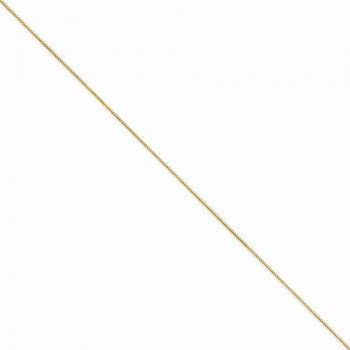 Box Chain Necklace in 14k Yellow Gold
