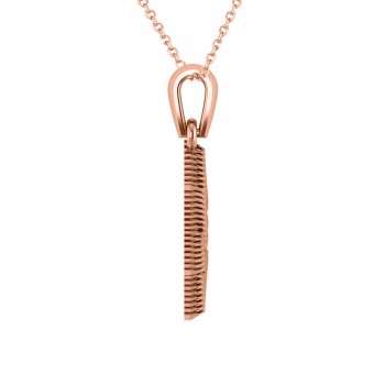 Star of David Pendant Necklace 14k Rose Gold