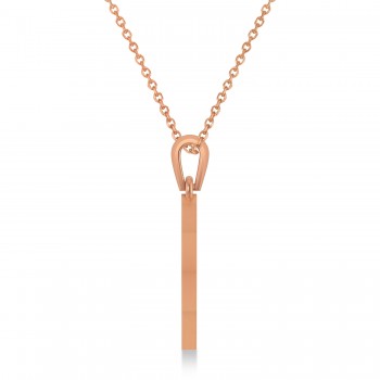 Jewish Star of David Pendant Necklace 14k Rose Gold