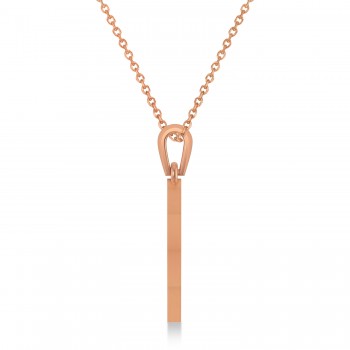 Jewish Star of David Pendant Necklace 14k Rose Gold