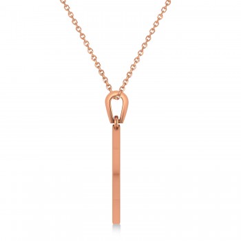 Star of David with Heart Pendant Necklace 14K Rose Gold