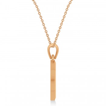 Diamond Jewish Star of David Pendant Necklace 14K Rose Gold (0.24ct)