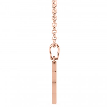 Jewish Star of David Pendant Necklace 14K Rose Gold
