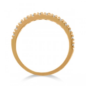 Lab Grown Diamond Stackable Ring Anniversary Band in 14k Rose Gold (0.25ct)