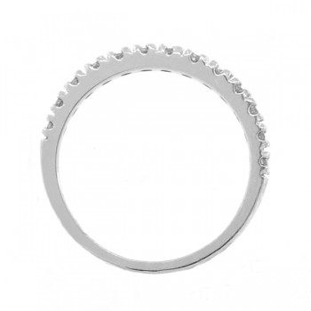 Blue Sapphire Stackable Ring Anniversary Band in Palladium (0.37ct)