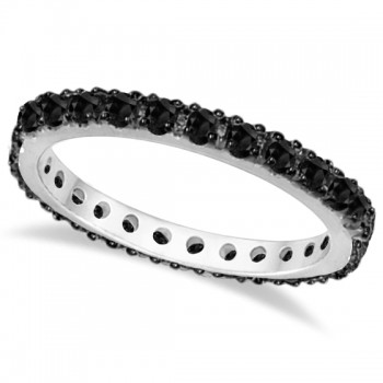 Black Diamond Eternity Band 14K White Gold (0.51 ctw)