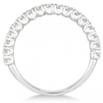 Half-Eternity Pave-Set Diamond Stacking Ring Palladium (0.75ct)