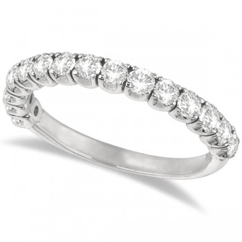 Lab Grown Diamond Wedding Band Anniversary Ring in 14k White Gold (1.00ct)