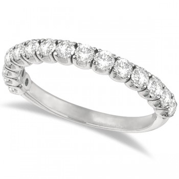 Diamond Wedding Band Anniversary Ring in 14k White Gold (1.00ct)