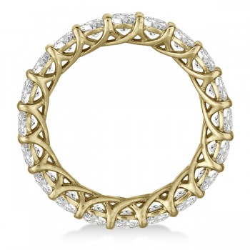 Luxury Lab Grown Diamond Eternity Anniversary Ring Band 14k Yellow Gold (3.50ct)