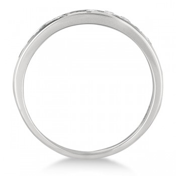 Channel-Set Diamond Anniversary Ring Band Palladium (0.50ct)