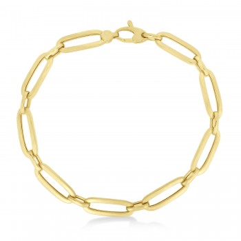 Medium Bombay Paperclip Bracelet 14k Yellow Gold (5.6mm)