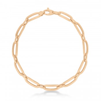 Small Bombay Paperclip Bracelet 14k Rose Gold (4.6mm)