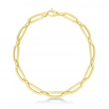 Small Bombay Paperclip Bracelet 14k Yellow Gold (4.6mm)